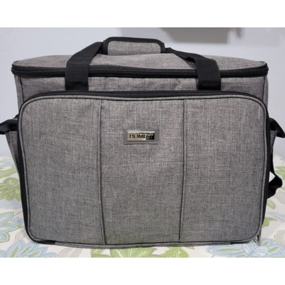Sewing Machine Carrying Case with Multiple Storage Pockets, Universal Tote